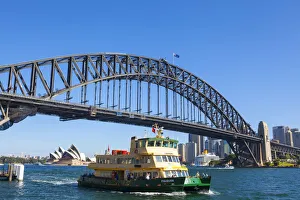 Sydney Opera House & Harbour Bridge, Darling Harbour, Sydney, New South Wales, Australia