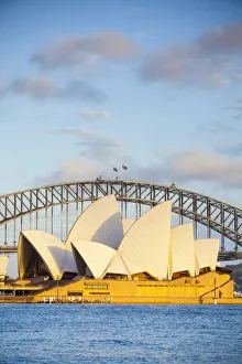 Sydney Opera House & Harbour Bridge, Darling Harbour, Sydney, New South Wales, Australia