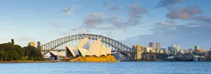 Sydney Opera House & Harbour Bridge, Darling Harbour, Sydney, New South Wales, Australia