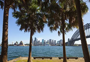 Tasman Sea Prints: Sydney Opera House & Harbour Bridge, Darling Harbour, Sydney, New South Wales, Australia