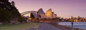 Opera House Prints: Sydney Opera House & Harbour Bridge, Darling Harbour, Sydney, New South Wales, Australia