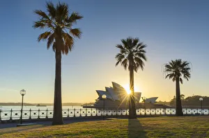 Sydney Opera House at sunrise, Sydney, New South Wales, Australia
