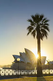 Sydney Opera House at sunrise, Sydney, New South Wales, Australia
