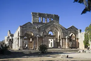 Syria, Aleppo, the Dead Cities, Ruins of the Basilica of Saint Simeon (Qala