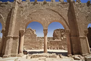 Images Dated 20th January 2010: Syria, Central Desert, ruins of ancient Rasafa Walled City (3rd Century AD), Basilica