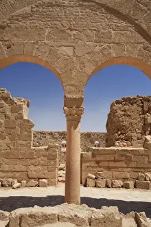 Walled City Prints: Syria, Central Desert, ruins of ancient Rasafa Walled City (3rd Century AD), Basilica