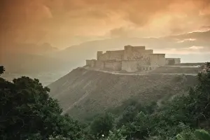 Syria, crusaders castle of Krak Des Chevaliers (Qala at al Hosn), a UNESCO Site