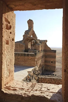 Silk Road Gallery: Syria, Hama surroundings, 6th Century Byzantine Sandstone Palace of Qasr ibn Wardan
