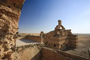 Syria, Hama surroundings, 6th Century Byzantine Sandstone Palace of Qasr ibn Wardan