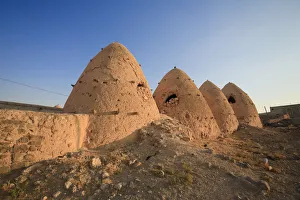 Syria, Hama surroundings, the Beehive Village of Sarouj, made of mud dwellings