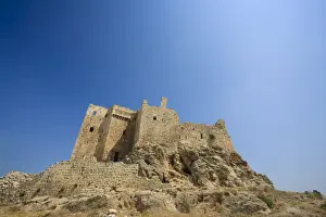 Syria Prints: Syria, Hama Surroundings, Fortified Crusader Castle and Citadel of Musyaf