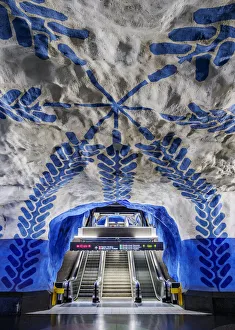 Images Dated 1st February 2022: T-Centralen Metro Station, Stockholm, Stockholm County, Sweden