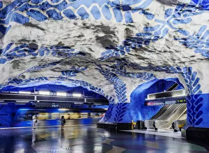 Images Dated 1st February 2022: T-Centralen Metro Station, Stockholm, Stockholm County, Sweden