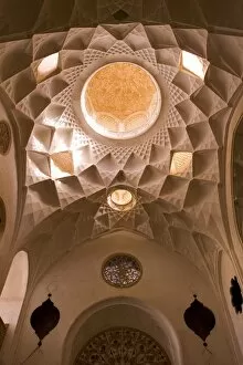 Persian Gallery: Detail of Tabatabei traditional house ceilings