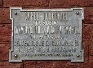 Welsh Settlement Prints: Tabernacl Chapel in Trelew, The Welsh Settlement, Chubut Province, Patagonia, Argentina