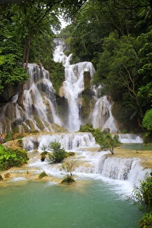 Water Fall Gallery: Tad Kouang Si waterfalls, Luang Prabang, Laos
