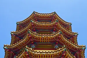 Dragon Prints: Taiwan, Kaohsiung, Lotus pond, Dragon and Tiger Tower Temple