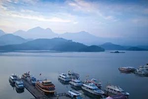 Images Dated 27th April 2012: Taiwan, Nantou, Sun Moon Lake, Shuishe Pier