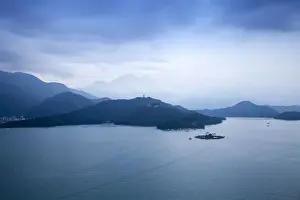 Sun Moon Lake Prints: Taiwan, Nantou, View of Sun Moon Lake from Hanbi Peninsula