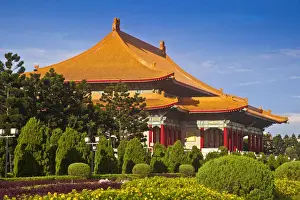 Taipei Prints: Taiwan, Taipei, National Theater at Chiang Kai-shek Memorial Hall