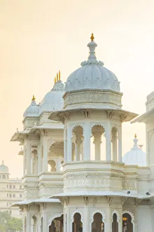 India Prints: Taj Lake Palace, Lake Pichola, Udaipur, Rajasthan, India