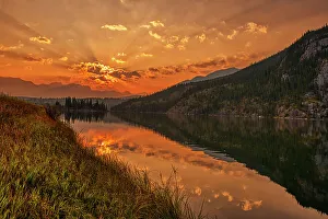 Talbot Lake Prints: Talbot Lake at sunrise. Canadian Rocky Mountains. Jasper National Park Alberta, Canada