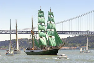 Tagus River Prints: Tall ships regatta along the Tagus river (rio Tejo)