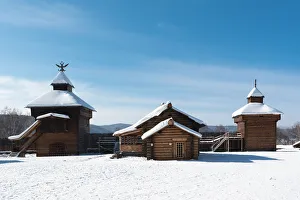 Irkutsk Region Prints: Taltsy a traditional village near by Irkutsk, Irkutsk region, Siberia, Russia