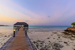 Tanzania. Zanzibar, Jambiani, Reef and Beach Resort, Jetty Bar (PR)