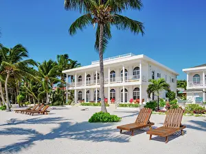 Deckchair Prints: Tara Del Sol Resort at the waterfront of San Pedro Town