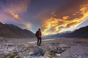 Tasman lake, Mount Cook National Park, Canterbury, New Zealand