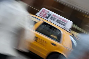5th Avenue Prints: Taxi Cab, 5th Avenue, Manhattan, New York City, USA