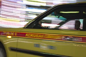 Cabs Prints: Taxi in Ginza, Tokyo, Japan
