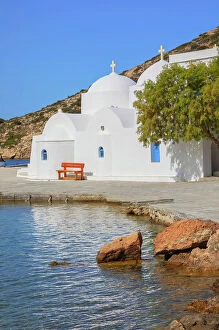 Images Dated 28th July 2023: Taxiarques Monastery, Vathi, Sifnos Island, Cyclades Islands, Greece