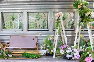 Taichung Prints: Teahouse in converted train carriage in Taichung Station Railway Cultural Park