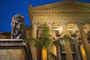 Arts Culture And Entertainment Prints: Teatro Massimo, Palermo, Sicily, Italy, Europe