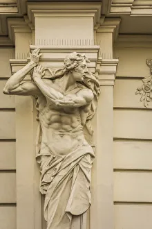 A telamon (male figure used on a column), Vienna, Austria A telamon (male figure used on a column), Vienna, Austria