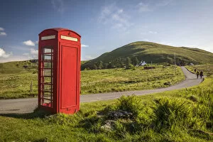 Images Dated 15th July 2021: Telephone booth on remote country lane in the north of the Trotternish Peninsula