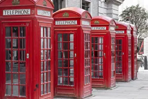 Telephone boxes, Covent Garden, London, England, UK