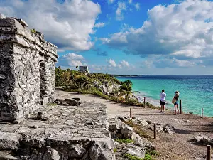 Yucatan Prints: Temple 54, Tulum Archeological Site, Quintana Roo State, Mexico