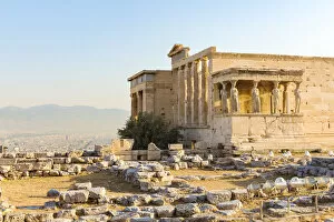 Temple on the Acropolis of Athens, Greece