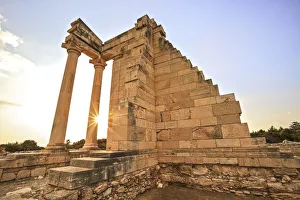 Temple Of Apollo Prints: Temple of Apollo, Kourion, Cyprus, Eastern Mediterranean Sea