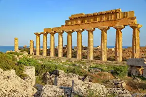 Temple Of Apollo Prints: Temple of Apollo or Temple C, Selinunte Archaeological Park, Selinunte, Sicily, Italy