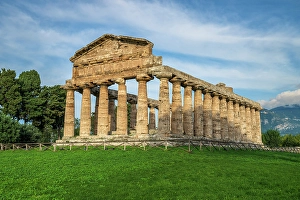 Temple Of Athena Prints: Temple of Athena, Paestum, Campania, Italy