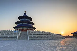 Temple of Heaven at sunrise, Beijing, China