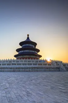 Temple of Heaven at sunrise, Beijing, China