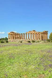 Temple of Hera or Temple E, Selinunte Archaeological Park, Selinunte, Sicily, Italy