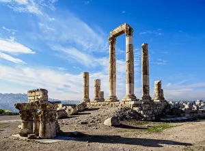 Temple of Hercules Ruins, Amman Citadel, Amman Governorate, Jordan