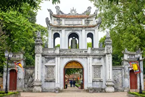 Temple of Literature entrance gate, Dong Da District, Hanoi, Vietnam