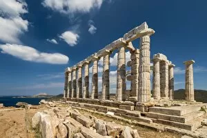 Images Dated 30th May 2017: Temple of Poseidon, Cape Sounion, Attica, Greece
